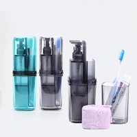 travel toiletries storage cup portable toothbrush towel partition storage box travel wash cup bathroom accessories set