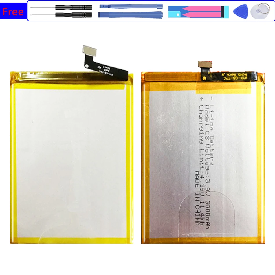 

3000mah Battery for HOMTOM C8 5.5inch 18:9 Full Display Android 8 Smartphone