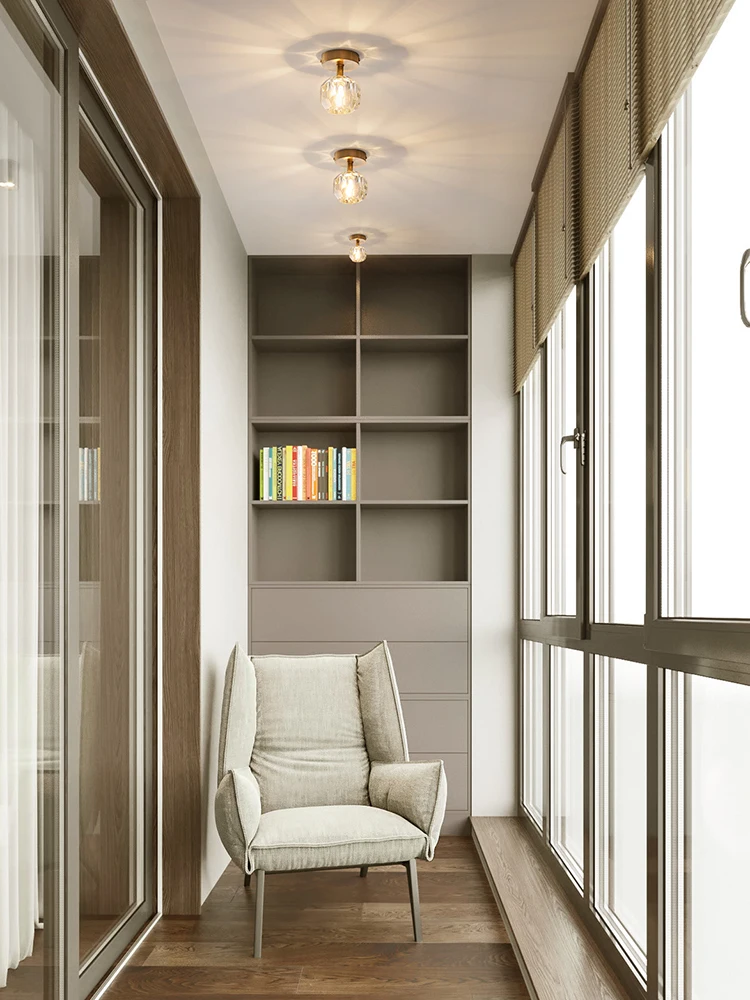 Светодиодный медный пуховой светильник MOONSHADOW креативный хрустальный для