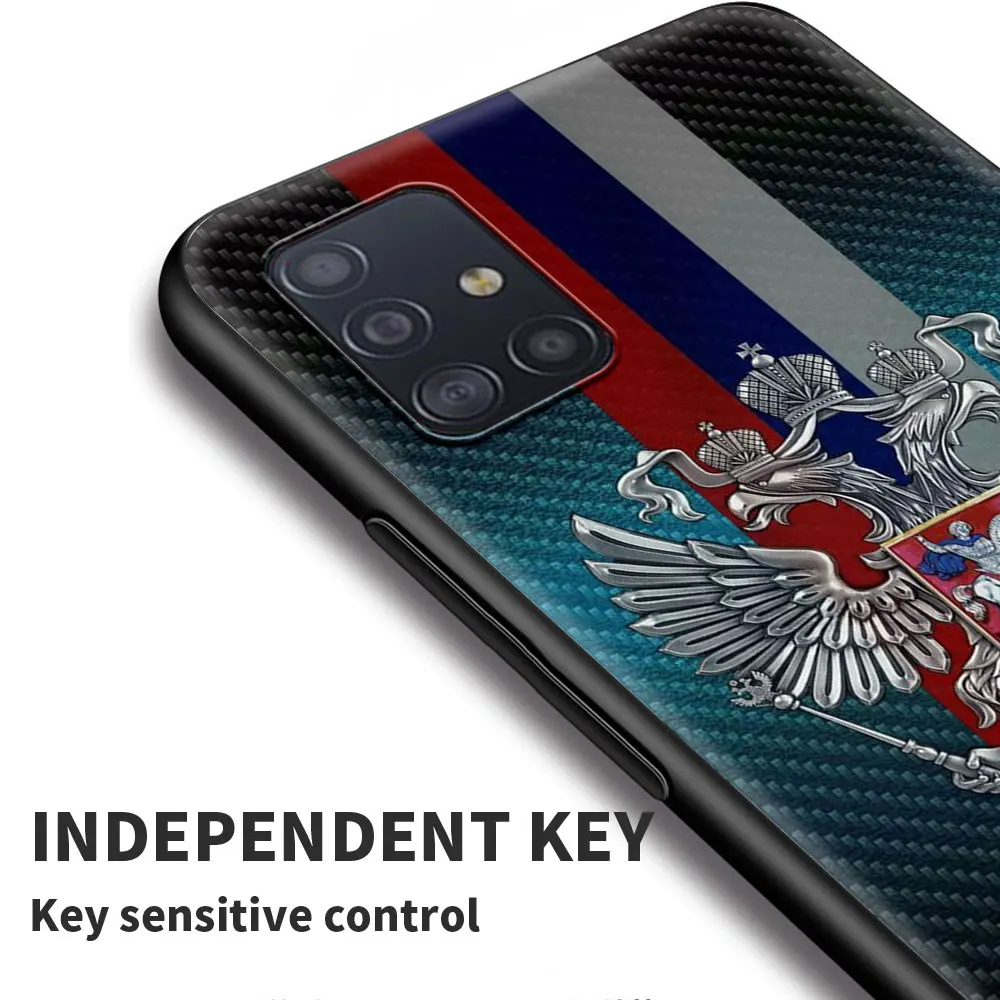 

Cellphone Case For Samsung A21s A51 A71 A91 A72 A52 A42 A41 A32 A31 A21 EU A12 A11 A02 A02s A01 Classical Russian Flag Cover
