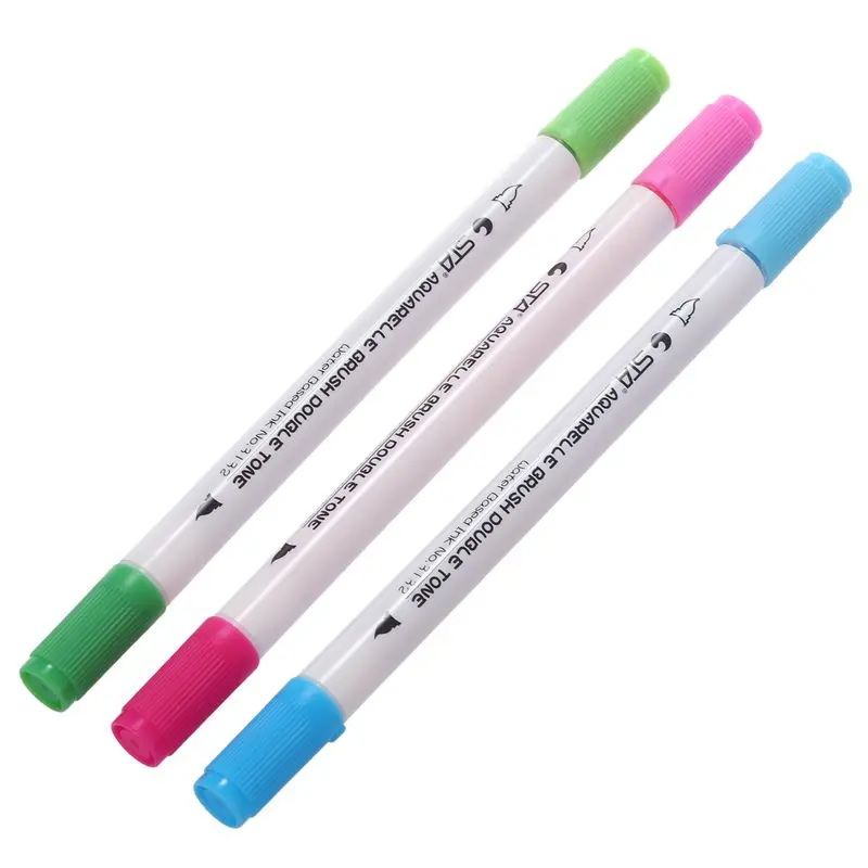 STA 3132 акварельные моющиеся двойные кисти маркеры 14 шт. Художественные товары