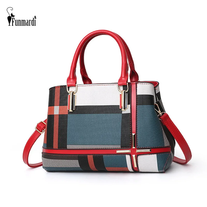 Новое поступление многофункциональные роскошные сумки из натуральной кожи плед