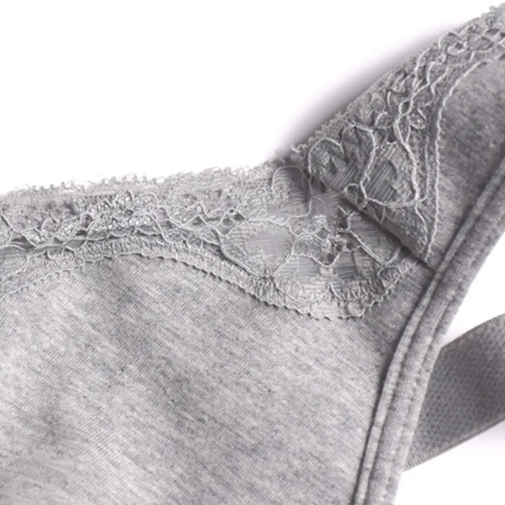 

Women Lace Ultra-Thin Cotton Bra Wire Free Comfortable Underware Plush Size BMF88