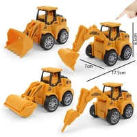 4 styles car toys plastic diecast construction engineering vehicle excavator model truck for kids boys funny birthday gift