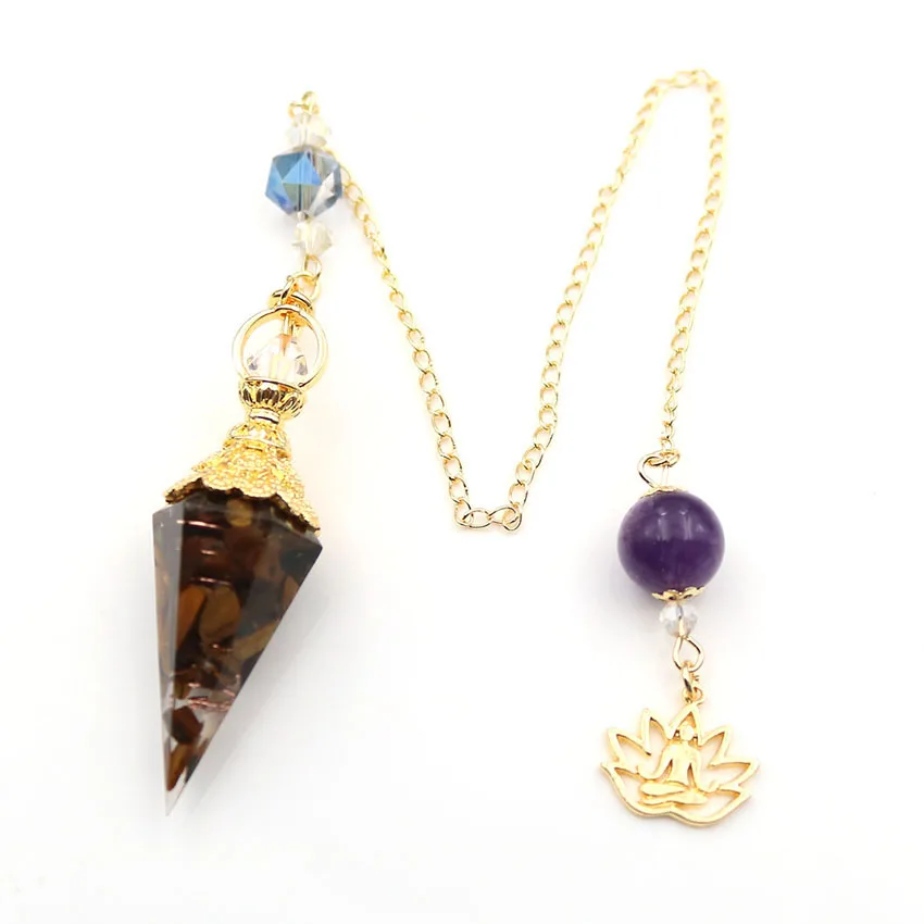 FYJS уникальный светильник желтого золота цвет смолы шестиугольная Пирамида