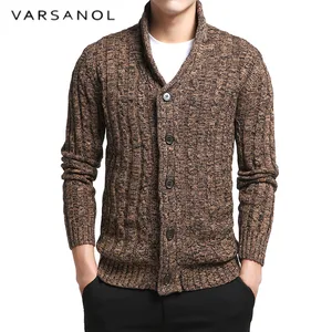 varsnaol new brand sweater men v neck solid slim fit knitting mens sweaters cardigan male 2018 autumn fashion casual tops hots free global shipping