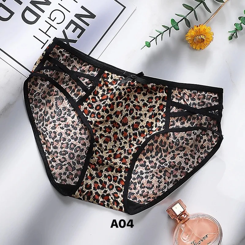 

Sexy Panties Women Sexy Leopard Panties Woman Underwear Light Luxury Lace Mesh Yarn Without Trace Plus Size Womens Panties