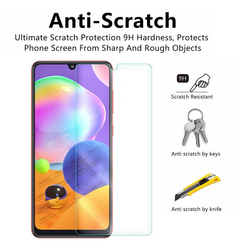 Защитное стекло для экрана и объектива камеры samsung a31 2020 sm-a315f/ds 6 4 дюйма | Мобильные
