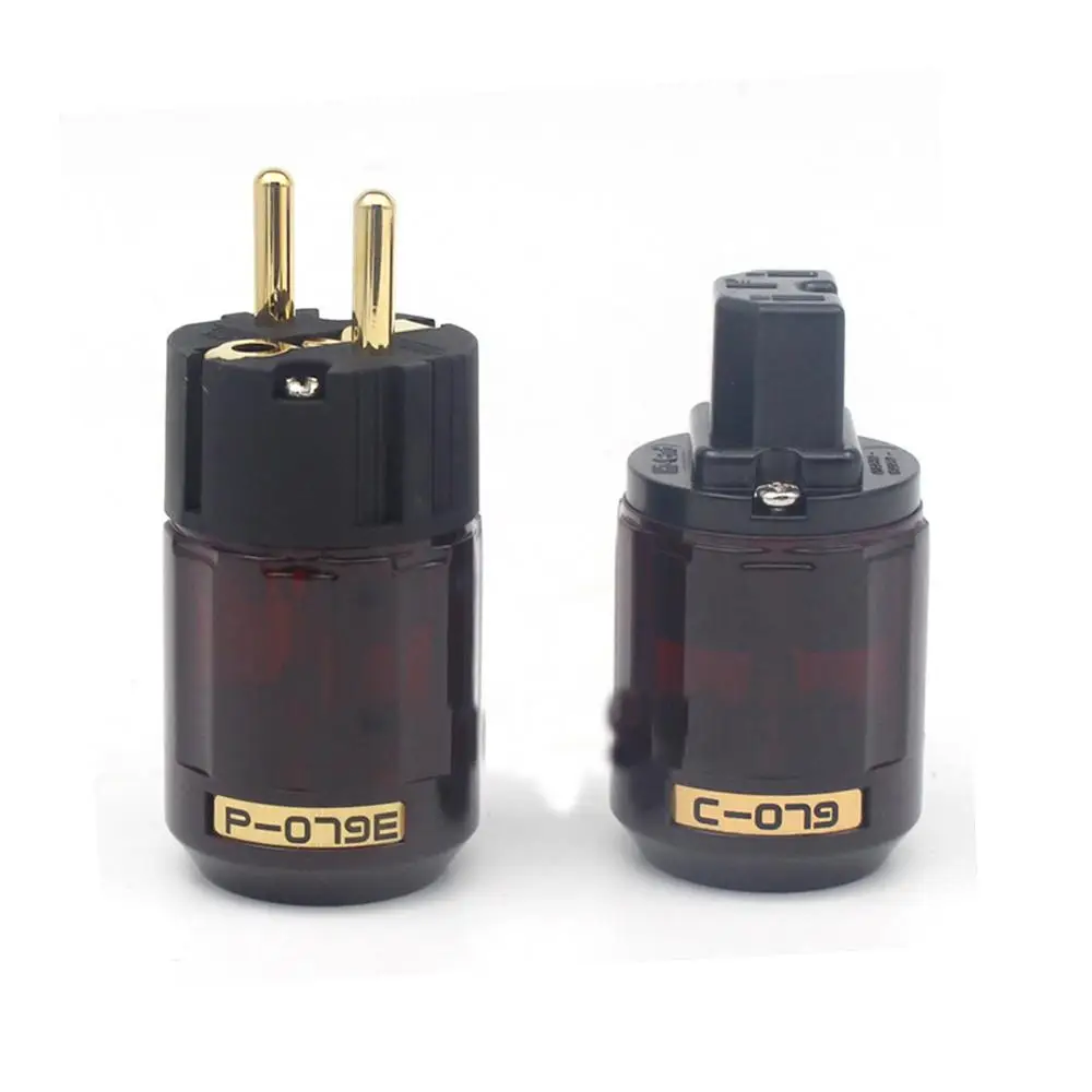 Oyaide штепсельная вилка европейского и стандарта с золотым покрытием 24 к IEC