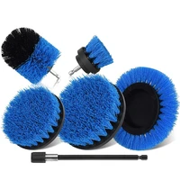 big deal 6pcs brush accessory drill bits rotating gas washer cleaning brush set for rims bathtubs tiles kitchens cars