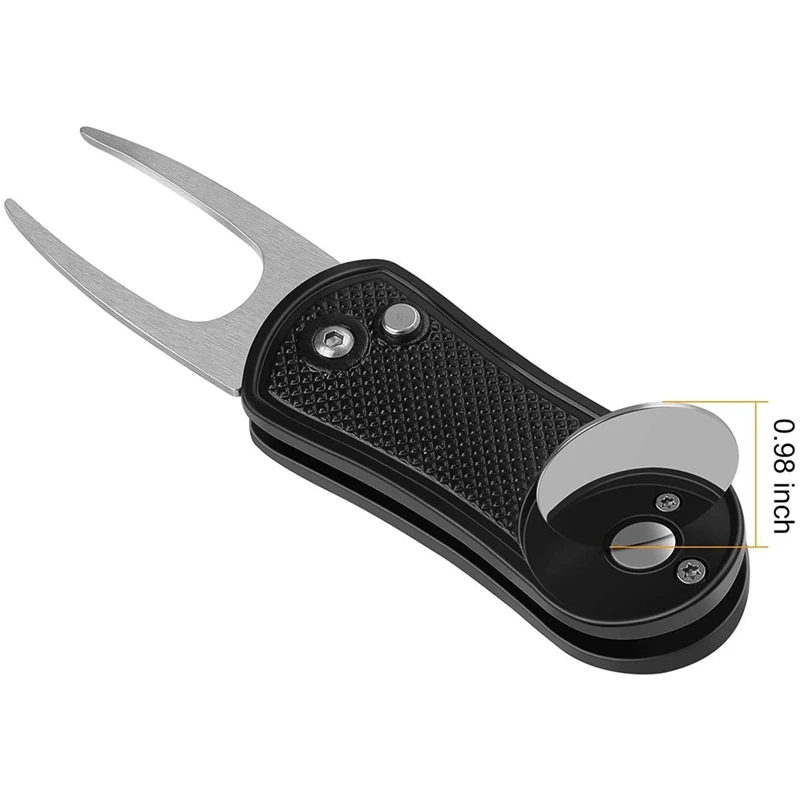 

Golf Towel and Brush to Clean Golf Club with Magnet Divot Tool,Golf Ball Liners,Line Marker Pens 9 in 1 Golf Accessories