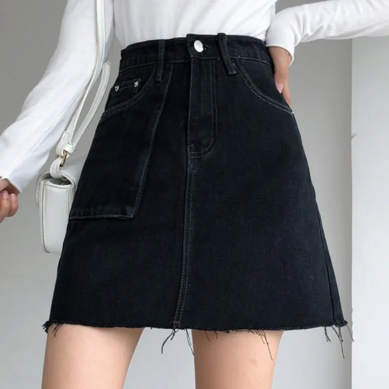 Летняя женская юбка с высокой талией юбки женские s трапециевидная мини-юбка