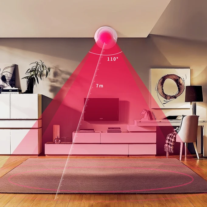 Смарт-детектор движения Tuya с питанием от аккумулятора Wi-Fi работает IFTTT |