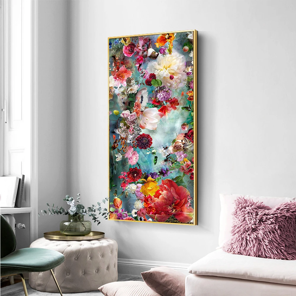 

DIY Diamond Painting Set Cross Stitch Flowers Full Drill Diamond Art Embroidery Needlework Home Decor