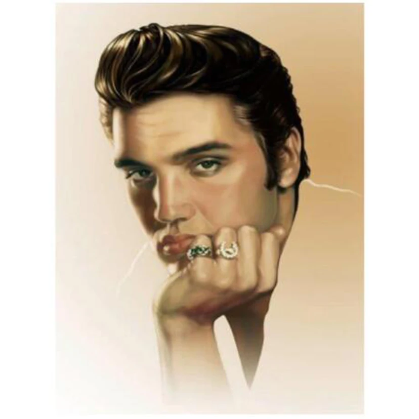 Полная квадратная круглая алмазная живопись отсутствует Elvis вышивка Набор для