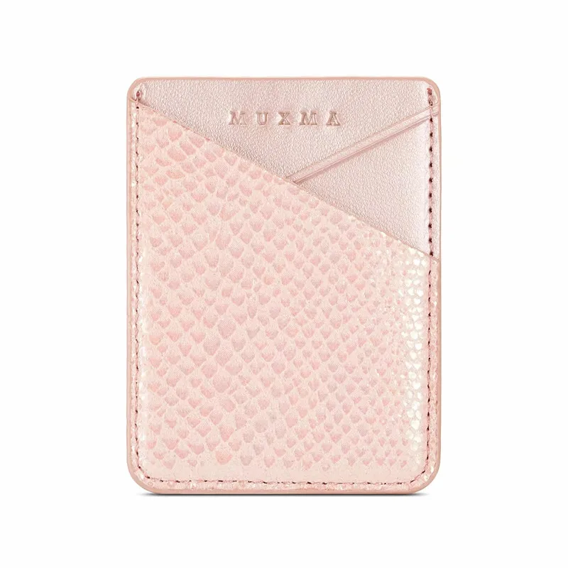 Rose Gold Универсальный держатель для карт ID телефона с блестящими блестками чехол для кредитной карты клейкая наклейка держатель для карточек сотового телефона - Цвет: Rose Gold