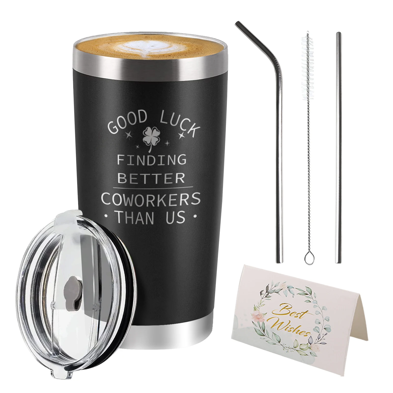 

Coffee Tumbler Gifts For Good Luck Finding Better Coworkers Than Us Going Away Goodbye Mug Gifts for Coworker 20 oz