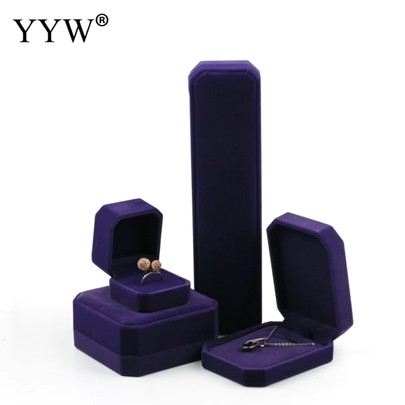 1 шт. элегантная фиолетовая упаковка для ювелирных изделий в стиле ретро набор