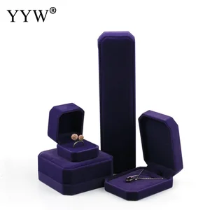 1 шт. элегантная фиолетовая упаковка для ювелирных изделий в стиле ретро, набор для ювелирных изделий, коробка для колец, ожерелий, браслетов, сережек, Свадебная подарочная коробка