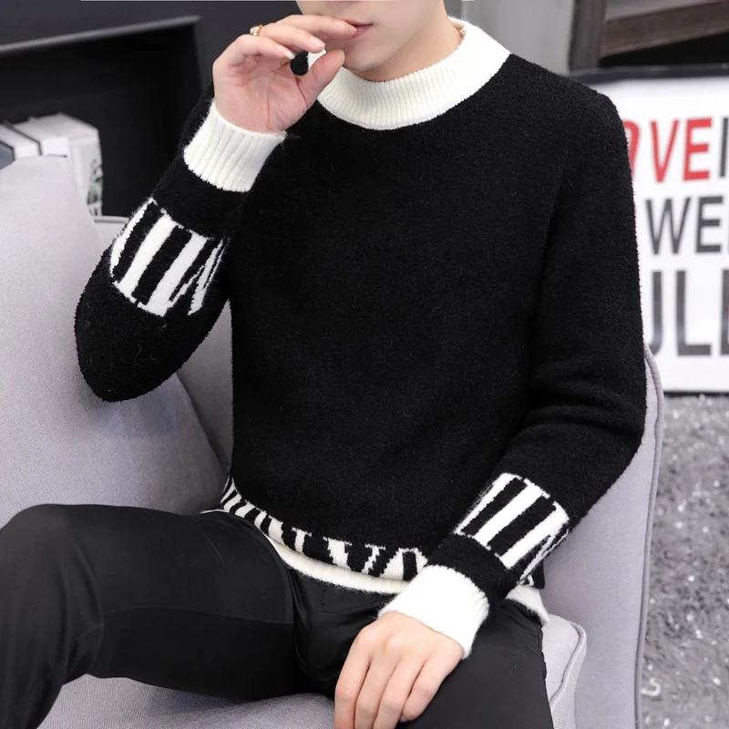 

Half Turtleneck Cashmere Sweater Men Soft and Warm Winter Pullover Men Slim Fit Mens Fashion Christmas Sweaters Pull Homme