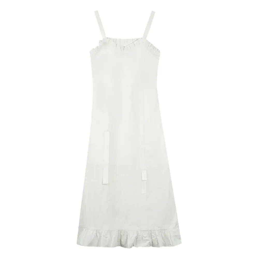 

2021 Summer Gothic Black Dress Women Y2k Spaghetti Strap Vintage Dress Female Evening Party One Piece Dress Korean Harajuku