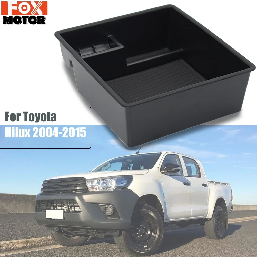 

Для Toyota Hilux AN10 AN20 AN30 2004-2015 2012 2013 2014 центральная консоль контейнер подлокотник коробка для хранения Органайзер держатель ящик лоток