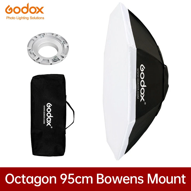 

Godox Octagon Softbox 95cm 37" light box with Bowens Mount for Photography Studio Strobe Flash Light