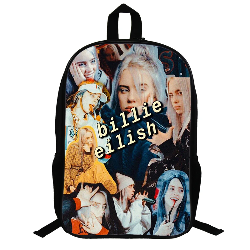 14 14,5 дюймов Billie Eilish школьные сумки для подростков рюкзак в стиле «хип-хоп» для мальчиков и девочек, рюкзак для ноутбука, рюкзак для путешествий вентиляторы подарок - Цвет: 14