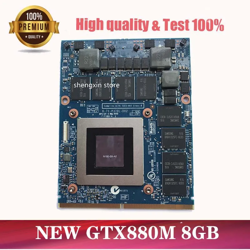 Видеокарта GTX880M GTX 880M 8 ГБ GDDR5 VGA для Clevo P151SM P150SM P170SM P177SM P157SM P375SM P570SM|Картридеры| |