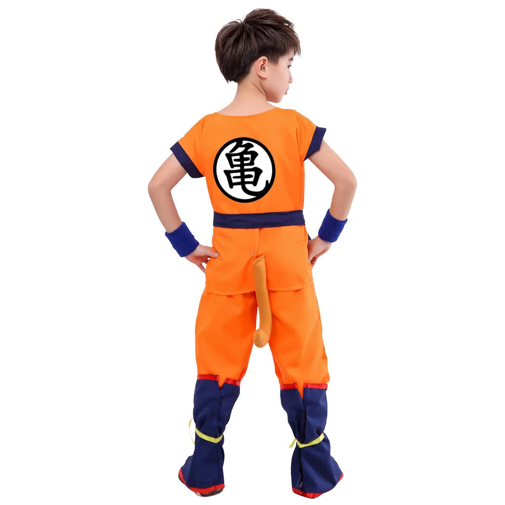 halloween christmas son goku turtle blue wig shoes cosplay costume boys adult costume for kids new year party dress up free global shipping