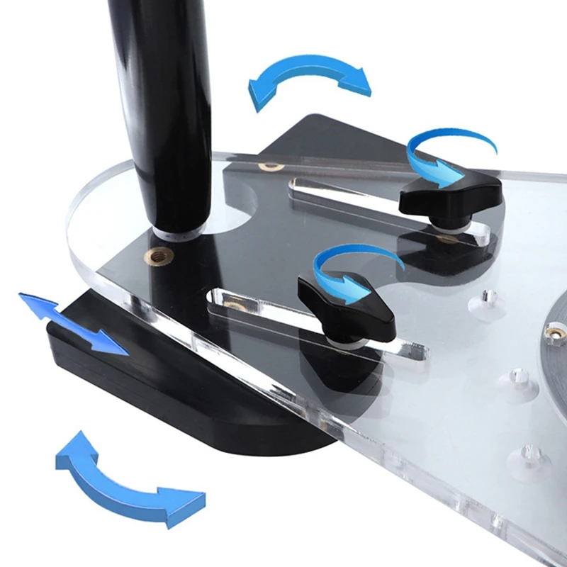 

Universal Woodworking Milling Base Engraving Trimming Machine Flip Board Bottom Plate Slotting Trimming Hole Locator