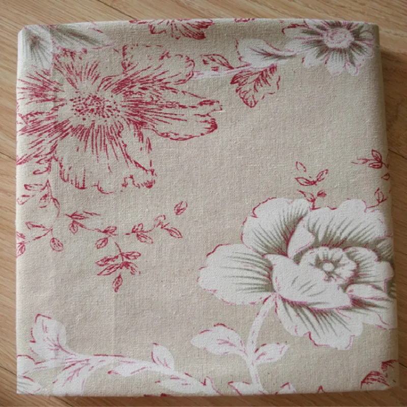 Полотняная ткань для дивана с цветочным принтом и пионами 2 цвета скатерть из