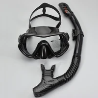 professional scuba diving mask set anti fog goggles with snorkel glasses tube adjustable strap for adult swimming mask