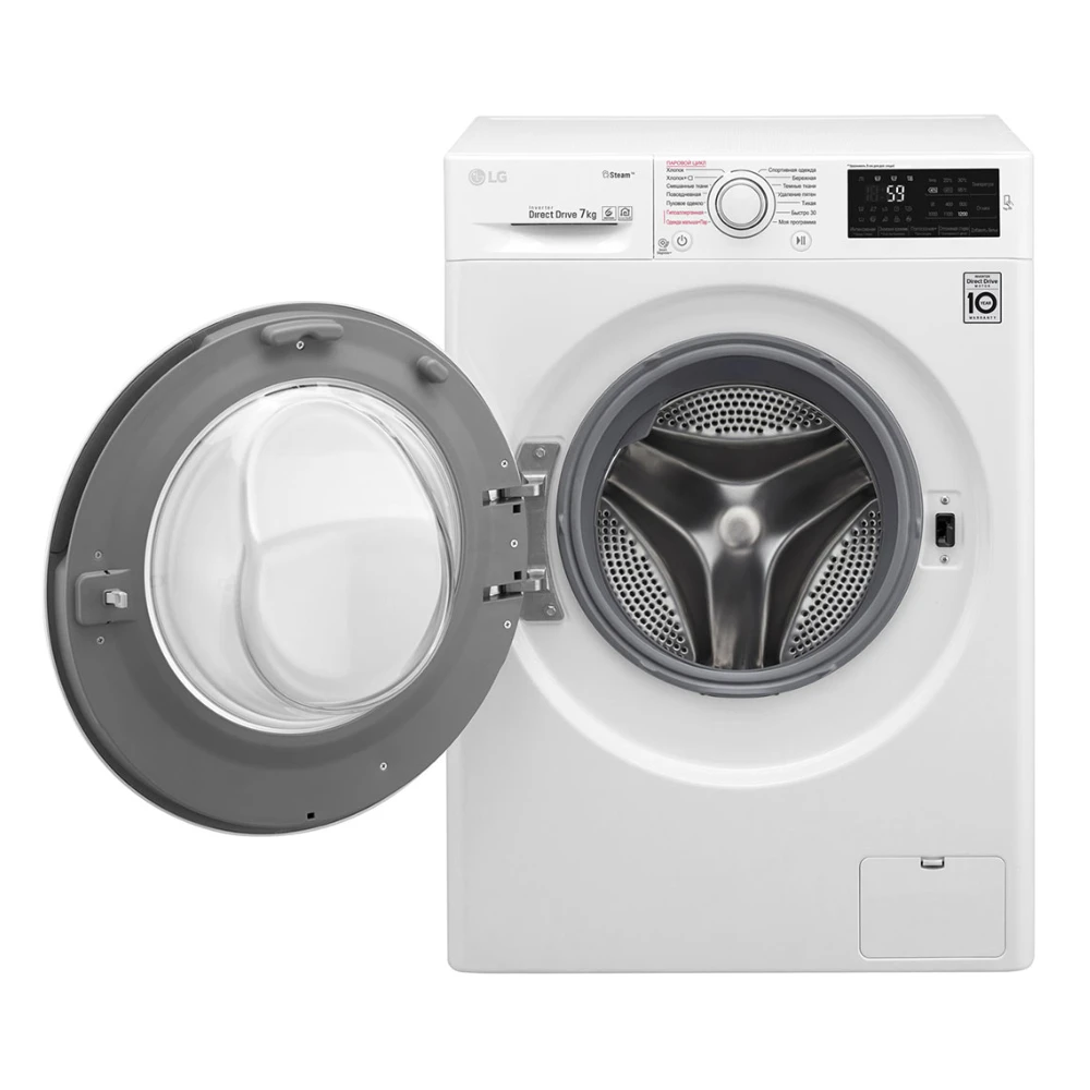 Узкая стиральная машина LG с функцией пара Steam F2J6HS0W | Бытовая техника