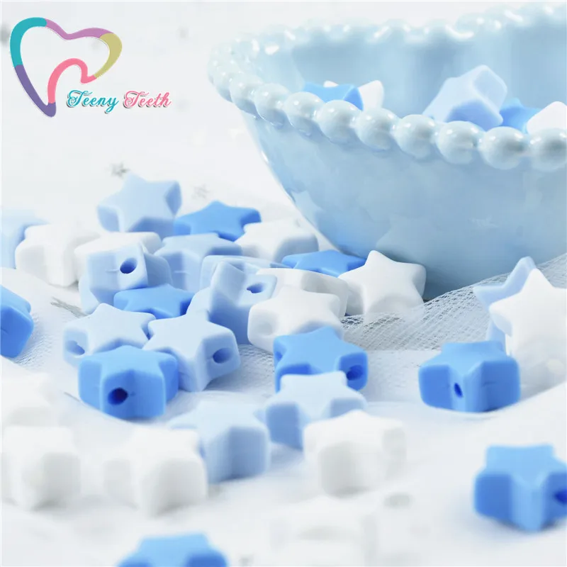 50 шт. силиконовые бусины-прорезыватели для зубов | Украшения и аксессуары