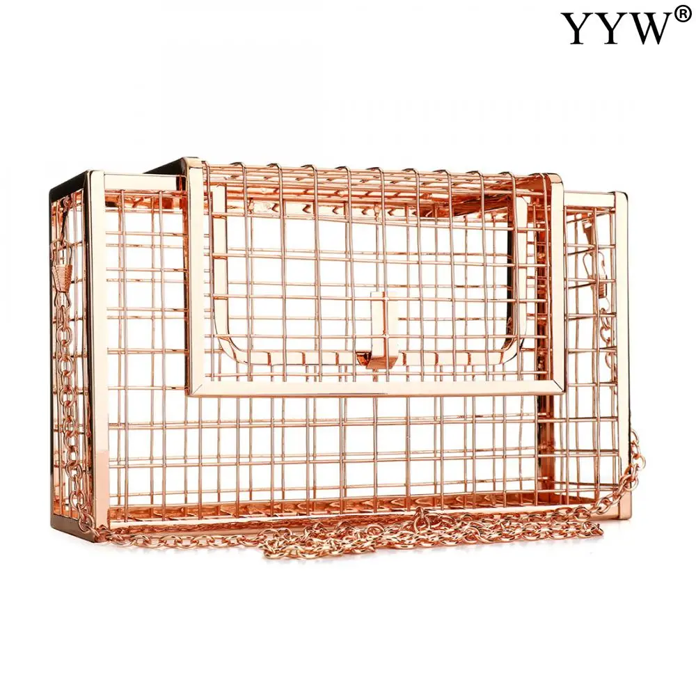 Сумка кросс-боди Женская квадратная модный саквояж в клетку для птиц клетка