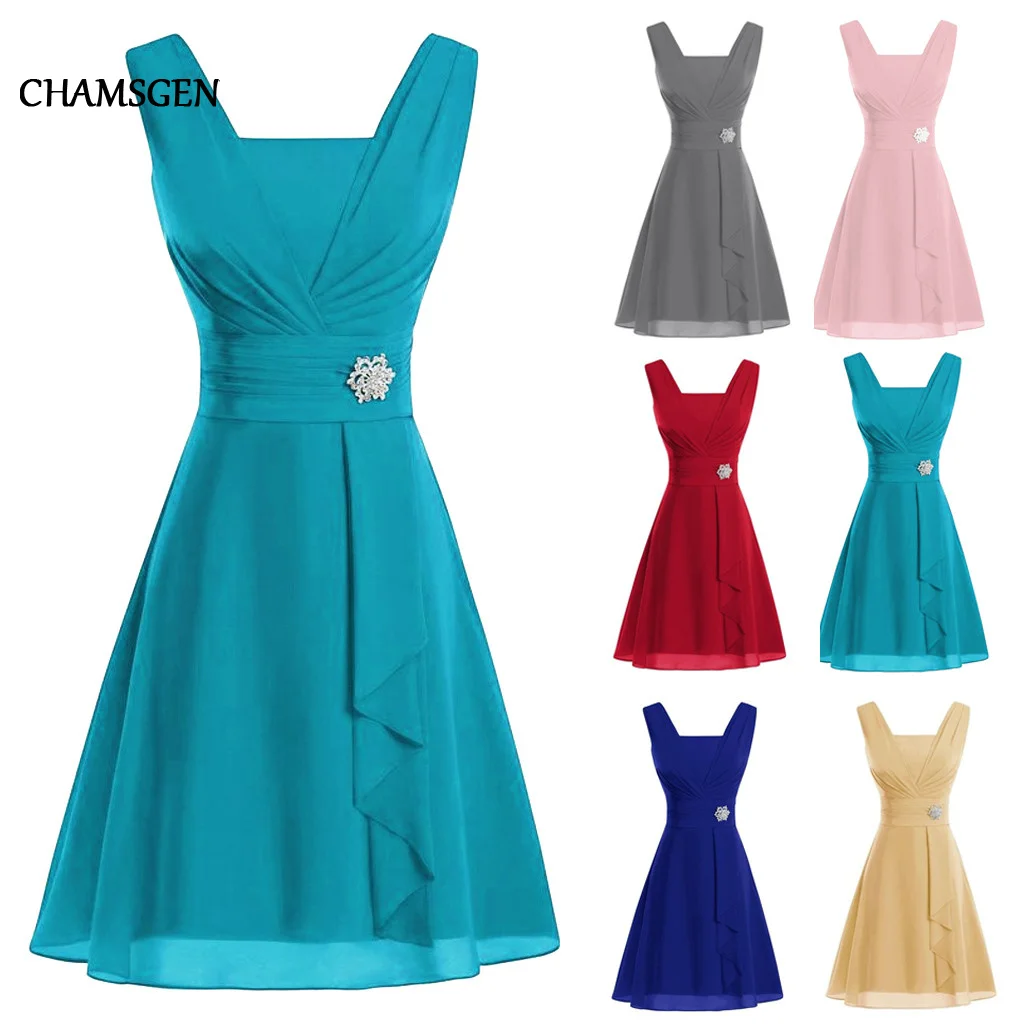 CHAMSGEND платье размера плюс для женщин Формальные Свадебные платья подружки