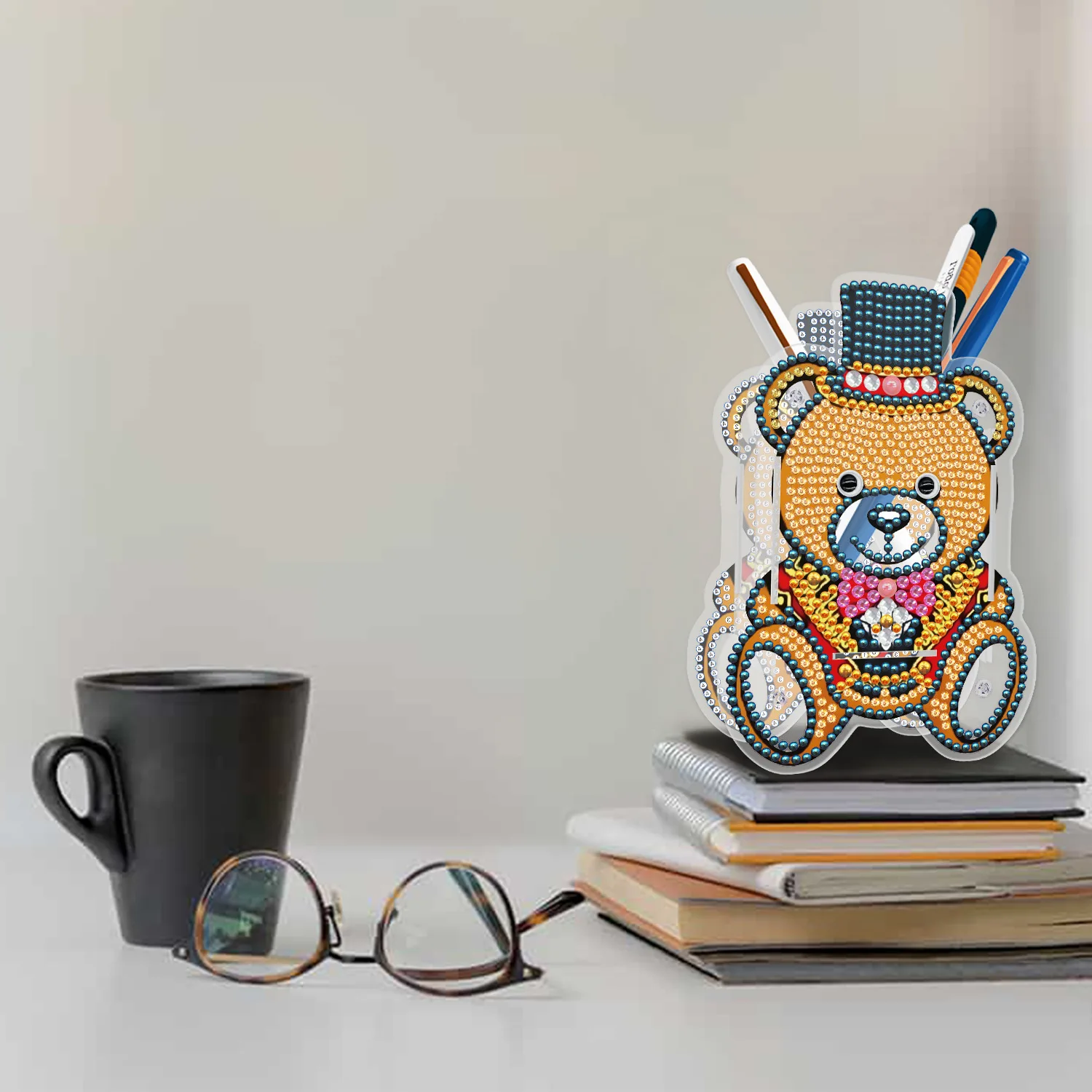 DIY Diamond Painting Pen Holder Ornaments Embroidery Cross Stitch Mosaic Crystal Office Decoration Supplies Crafts Gifts |