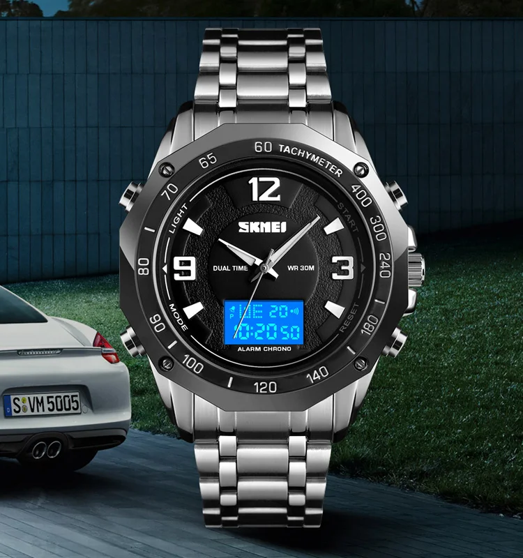 Часы наручные SKMEI Мужские Цифровые модные спортивные светодиодные кварцевые
