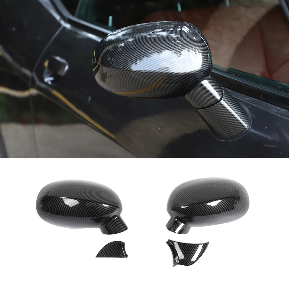 

for Dodge Challenger 2009-2019 2020 Reversing Mirror Shell Cover Guard Decoration Sticker Trim ABS Carbon Fiber Car Accessories