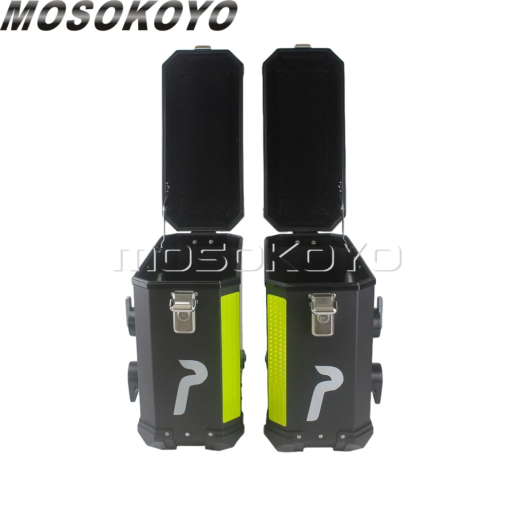 Алюминиевый боковой Чехол для мотоцикла 36 л 45 чемодан Honda Kawasaki BMW R1200GS F650GS 790 Adventure 1
