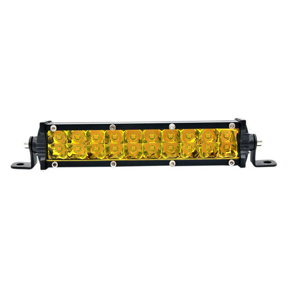 

Car LED Yellow Work Light 4WD Accessories 1Set Fit For Car Driving Lamp Fog Light 60W 6000K LED light bar Equippments