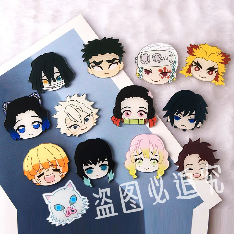 1 шт. ручной демон убийца: Kimetsu без Yaiba акриловые значки Kawaii эмблемы на рюкзак
