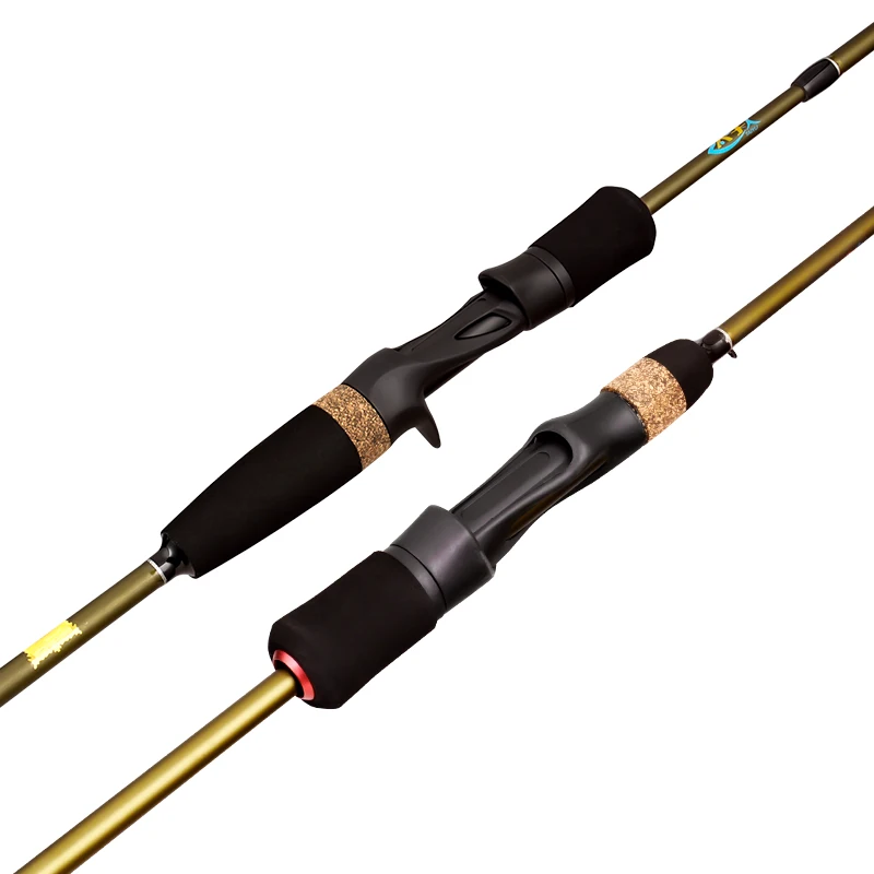 

4 Section 1.8m 2.1m Fly Fishing Rod Portable Carbon Fiber Body Fly Rod Outdoor Bass Fishing Pole Baitcasting Fishing Lure Rod