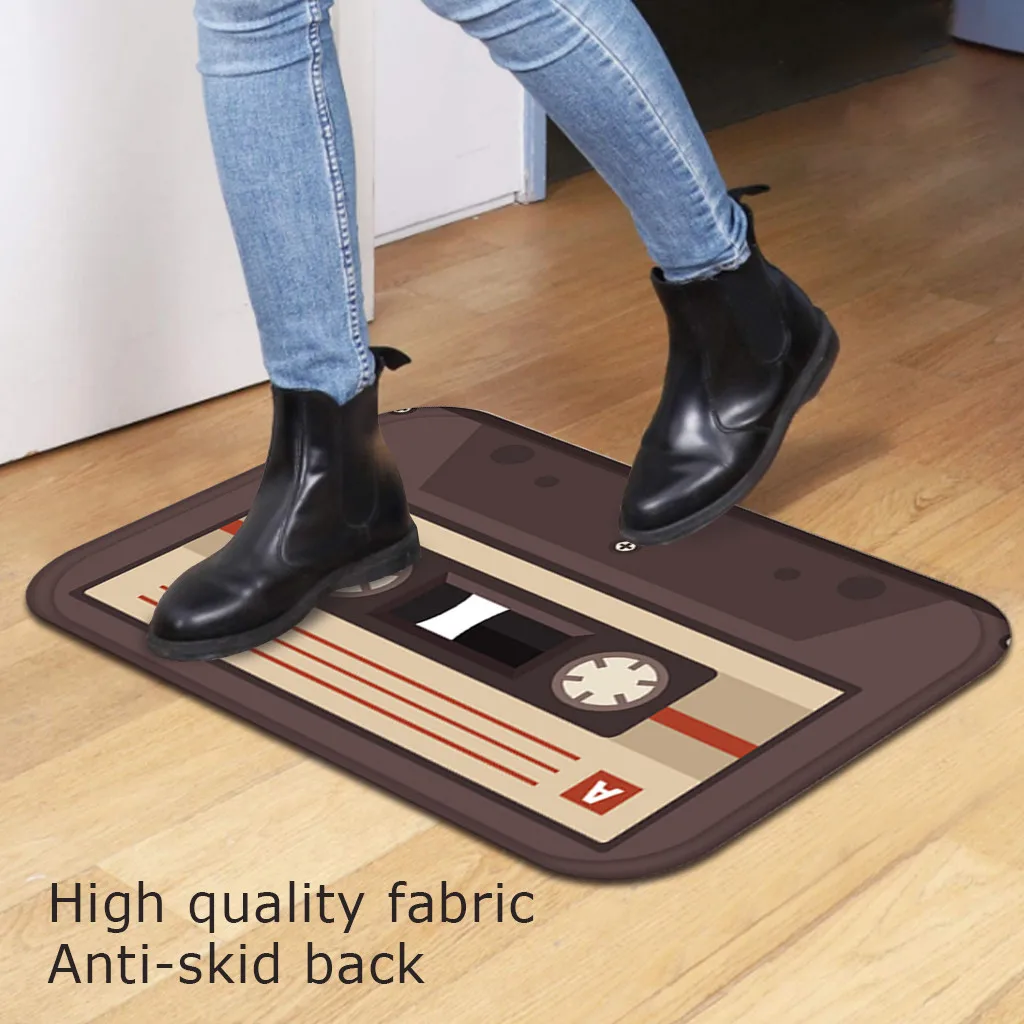 Винтажный коврик на магнитной ленте для двери крыльца противоскользящий