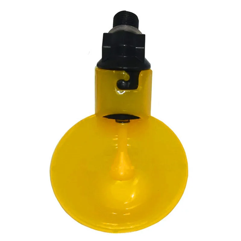 100 шт. автоматических поилок для перепелов и кур с желтой соской, система питья для птицеводства, птицеводные принадлежности.