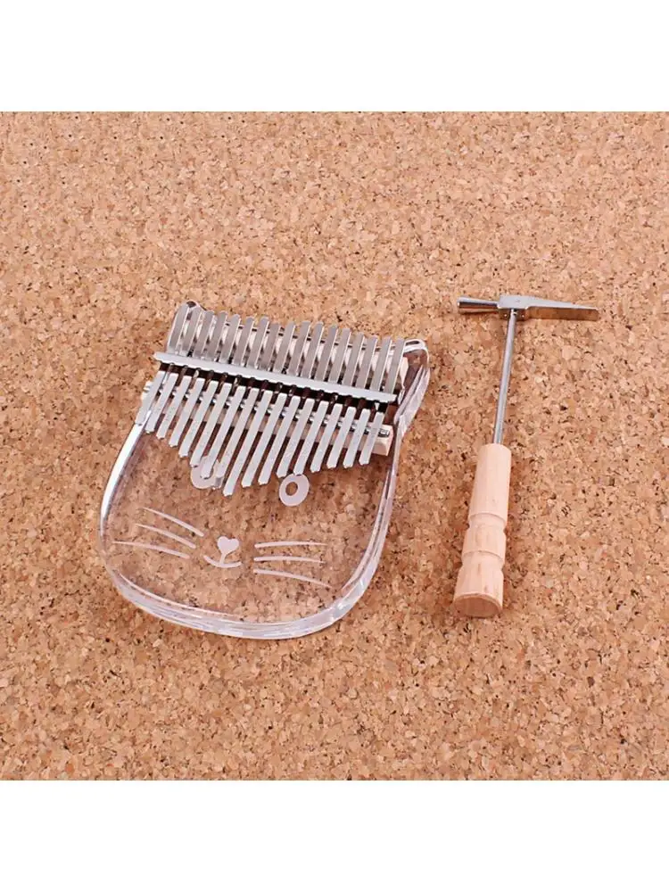 

17 Keys Transparent Kalimba African Thumb Piano Musical Instrument Finger Piano