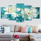 5 шт., декоративные настенные постеры с изображением цветов орхидеи