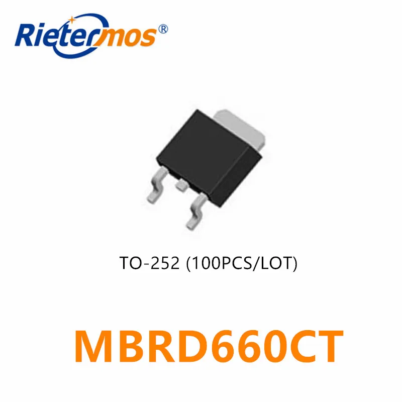 10 шт. 100 MBRD660CT MBRD660 TO252 60 в оригинал|smd| |