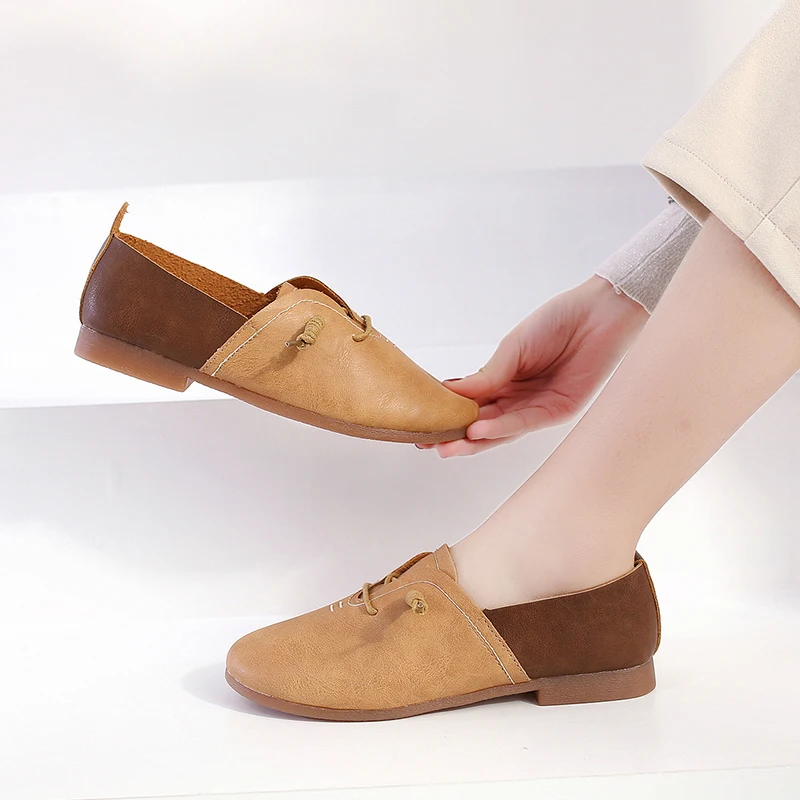 Женские туфли оксфорды на плоской подошве кожаные лоферы с прострочкой Мокасины
